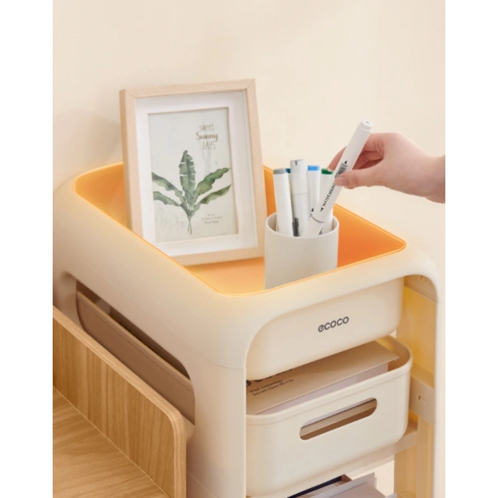 ECOCO Tekerlekli Çok Katlı Çantalık ve Raf