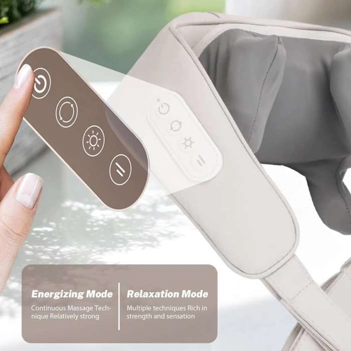 Elektrikli Boyun Masaj Aleti – Ev, Ofis ve Araba Kullanımı için Boyun, Omuz, Sırt ve Kas Ağrıları İçin Masaj Cihazı