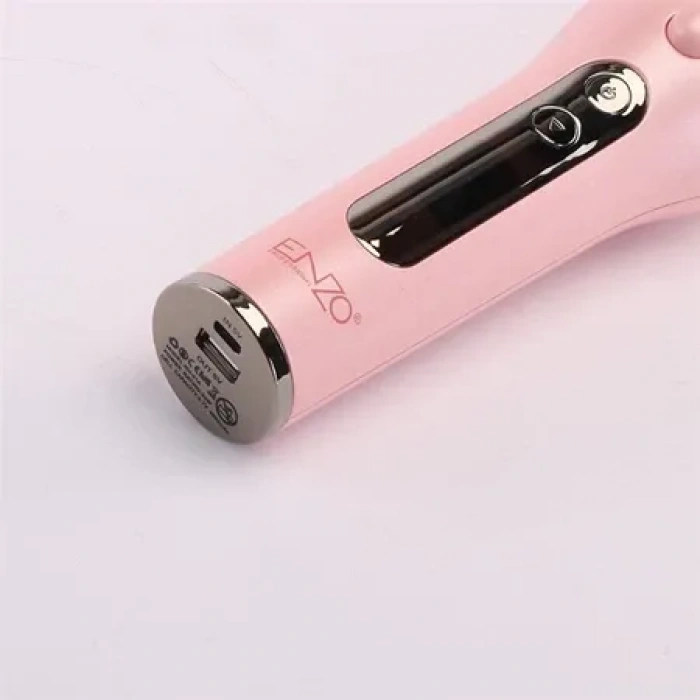 ENZO Şarj Edilebilir Profesyonel LCD Ekranlı Otomatik Saç Maşası | Kablosuz Kullanım