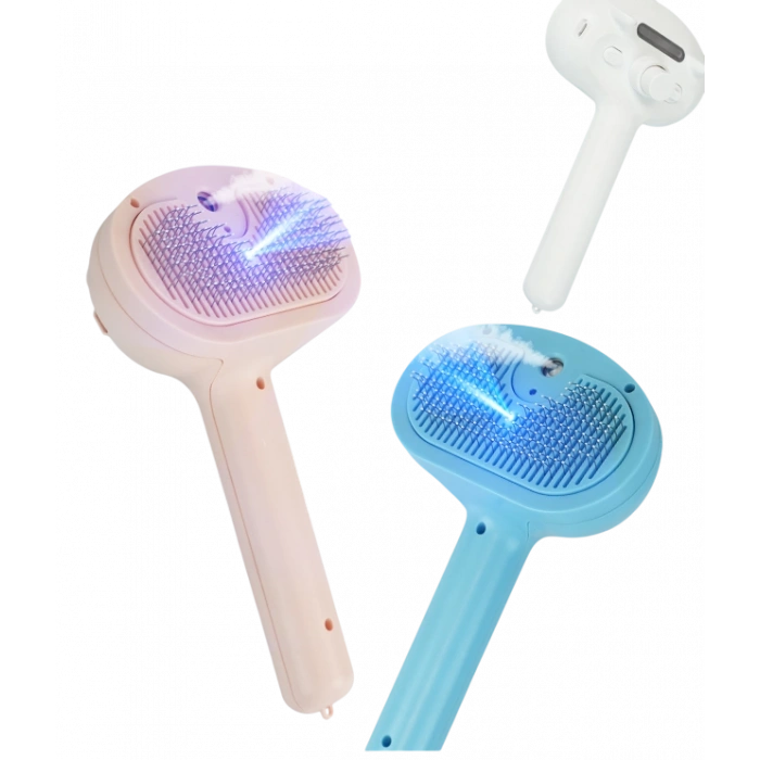 Evcil Hayvanlar İçin Elektriksel Yükten Arındırılmış Buharlı Tüy Fırçası