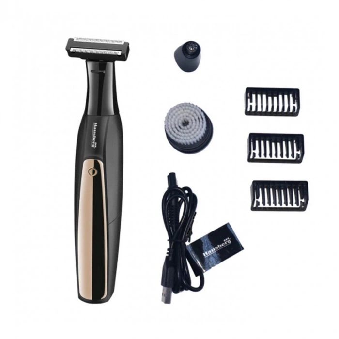 HAUSBERG 3ü 1 Arada Bakım Seti | Saç/Sakal Tıraşı, Cilt Bakımı & Burun/Kulak Kılı Alma