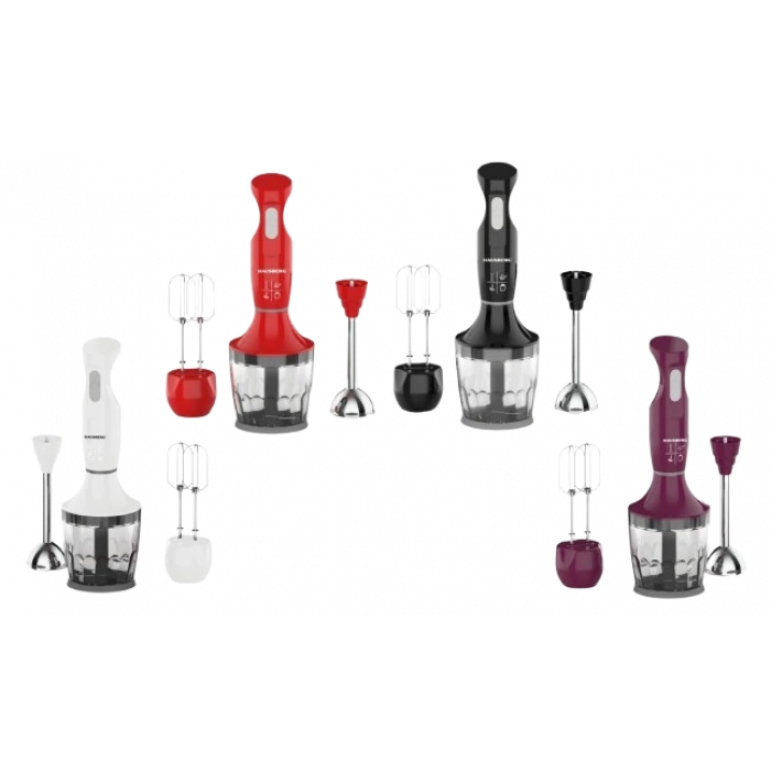 HAUSBERG 3ü 1 Arada Blender, Mikser, Doğrayıcı Seti