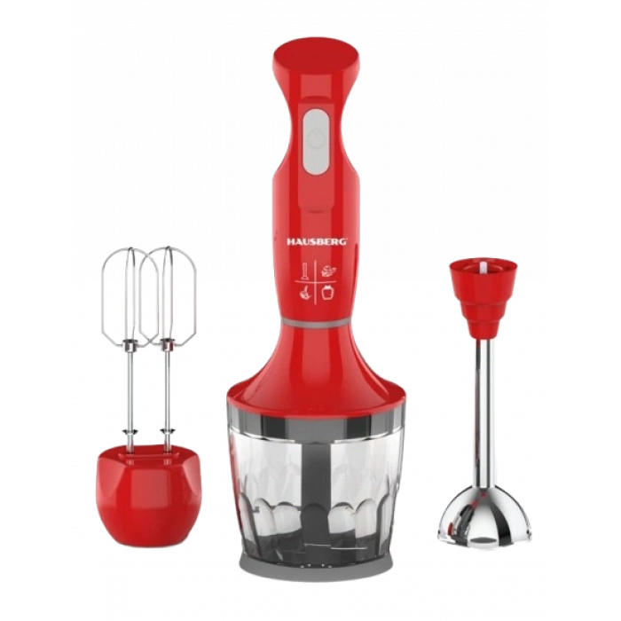 HAUSBERG 3ü 1 Arada Blender, Mikser, Doğrayıcı Seti