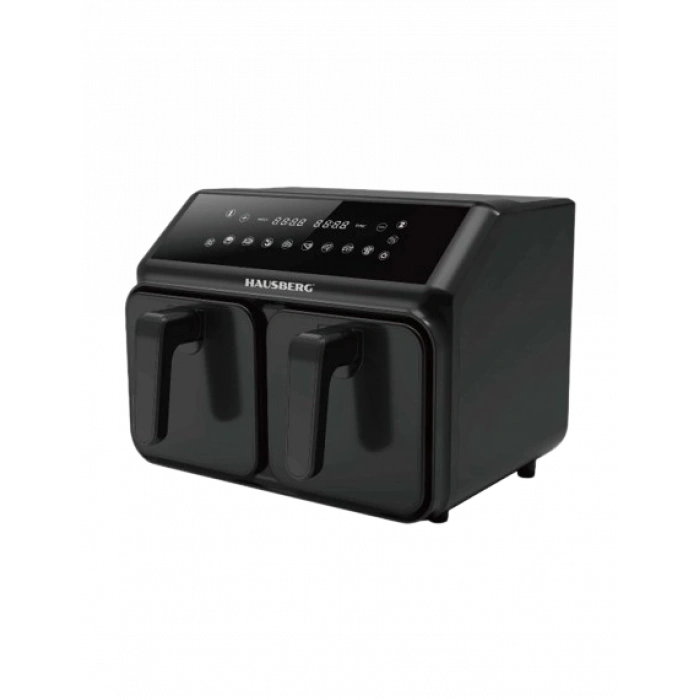 HAUSBERG Çift Hazneli Airfryer / Hava Fritözü - 5.5 Litre Kapasiteli