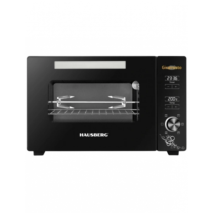 HAUSBERG Dijital Mini Fırın | 48L Kapasite & Turbo Fan