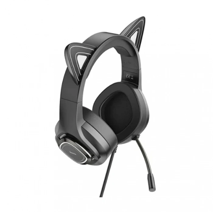HOCO W107 “Cute Cat” RGB Kablosuz Gaming Kulaklık