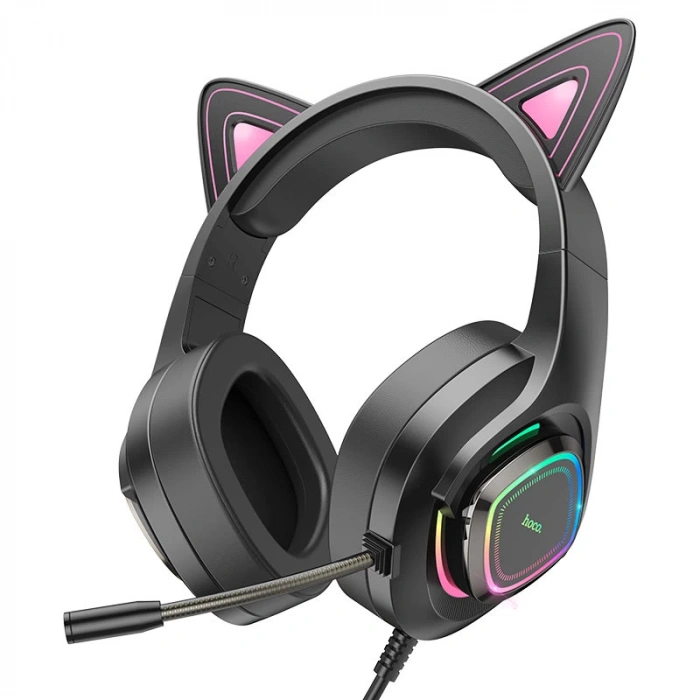 HOCO W107 “Cute Cat” RGB Kablosuz Gaming Kulaklık