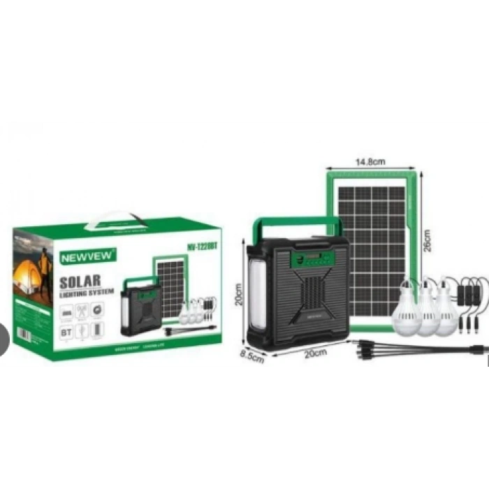 Hoparlörlü Güneş Enerjili Işık Sistemi