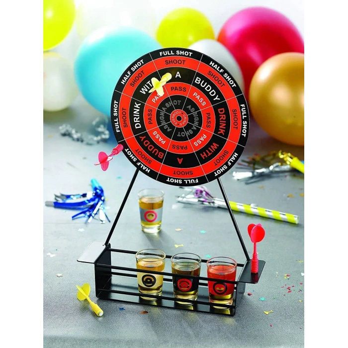Mini Darts Shot Set Oyunu (Eğlenceli ve Hızlı Dart İçki Oyunu)