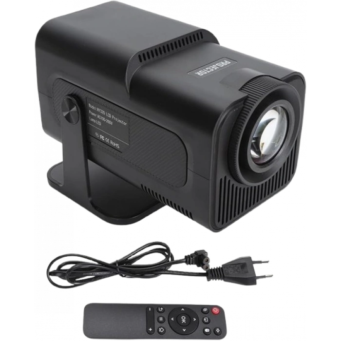 Mini Projektör, 4K 1080P Full HD Destekli Taşınabilir Projektör - Akıllı Projektör ile Evinizde Sinema Keyfi