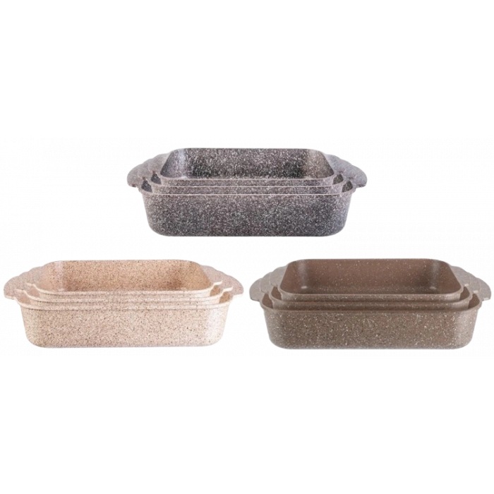 NEWAL 3ü 1 Arada Galaxy Fırın Tepsisi Seti - 25/30/35 CM