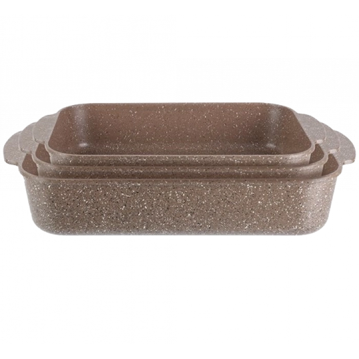 NEWAL 3ü 1 Arada Galaxy Fırın Tepsisi Seti - 25/30/35 CM