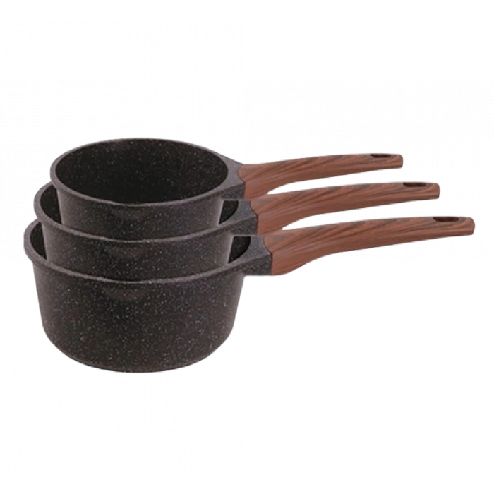 NEWAL 3ü 1 Arada Perla Granit Sütlük Seti - 16/18/20 CM