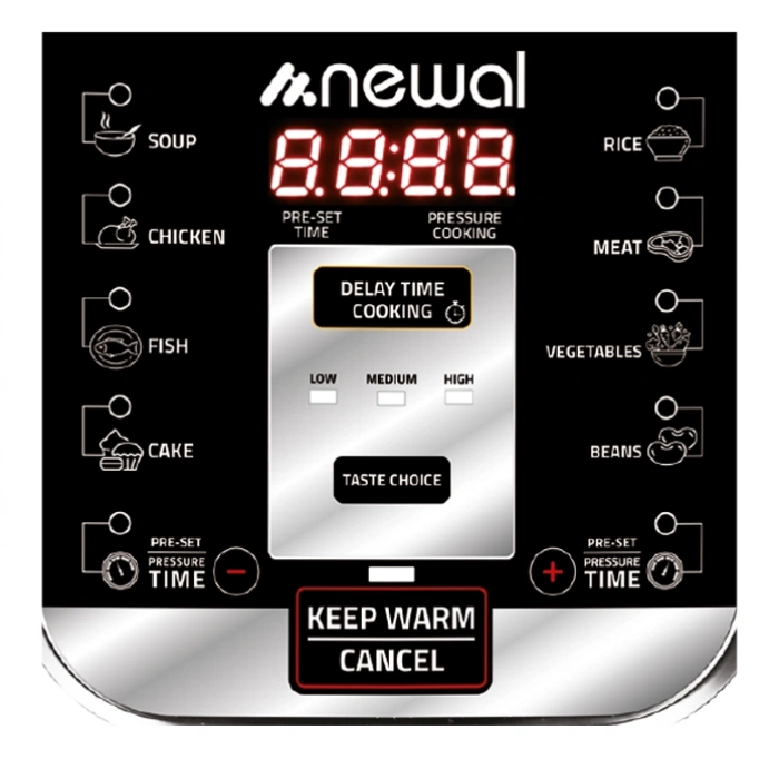 NEWAL Çok Amaçlı Akıllı Pişirici - 8L