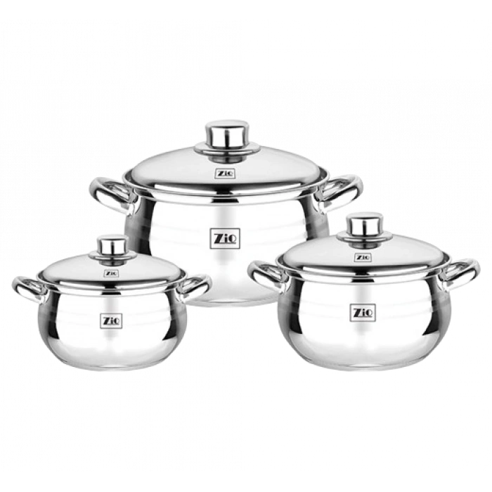 NEWAL Junior Çelik Tencere Seti 6 Parça - 14/16/18 CM