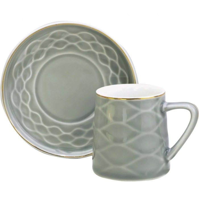 NEWAL Kahve Fincanı 6lı Set - 4 Renk Seçeneği