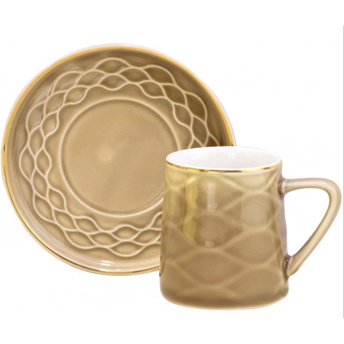 NEWAL Kahve Fincanı 6lı Set - 4 Renk Seçeneği