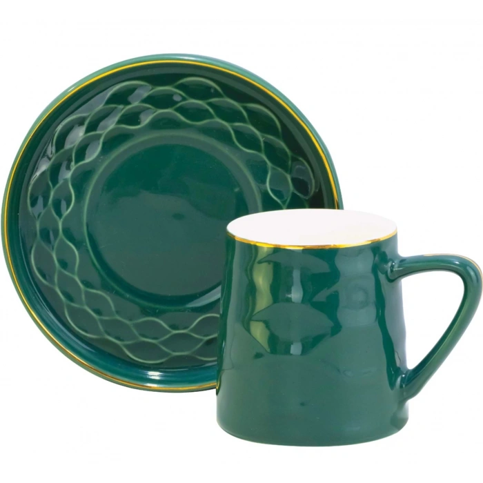 NEWAL Kahve Fincanı 6lı Set - 4 Renk Seçeneği