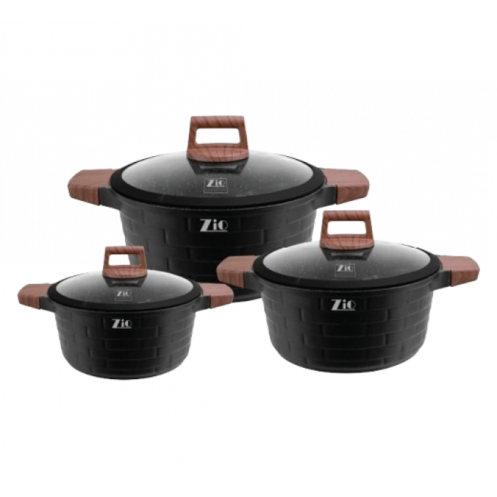 NEWAL Pyramid Tencere Seti - 6 Parça - 24/26/28 CM