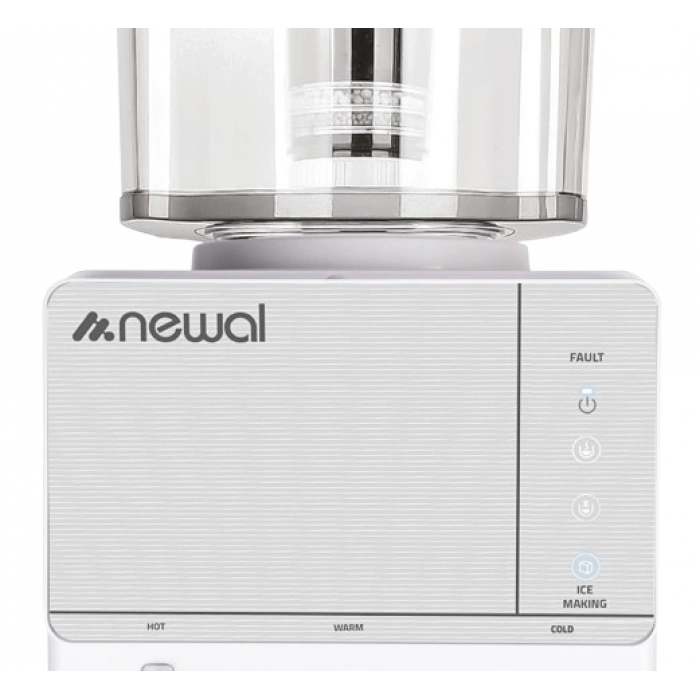 NEWAL Su Sebili & Buz Makinesi - Üstten Yüklemeli - Siyah/Beyaz