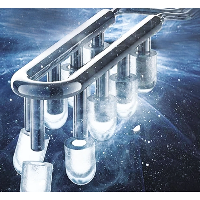 NEWAL Su Sebili & Buz Makinesi - Üstten Yüklemeli - Siyah/Beyaz