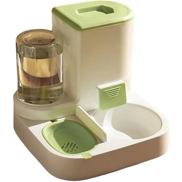 Otomatik Evcil Hayvan Mama ve Su Dispenseri - 2si 1 Arada Otomatik Kedi ve Köpek Mama Kabı