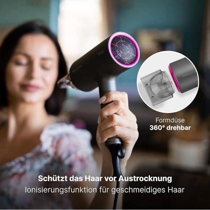 PROFICARE 1600W Saç Kurutma Makinesi – İyon Teknolojili ve Katlanabilir