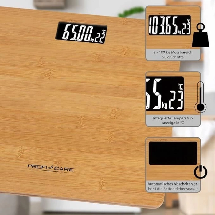 PROFICARE Bambu Banyo Baskülü