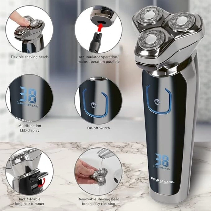 PROFICARE Erkek Tıraş Makinesi – Keskinlik, Konfor ve Dayanıklılık