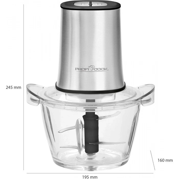 PROFICOOK Çift Bıçaklı Ekstra Güçlü Çoklu Doğrayıcı (400 W)