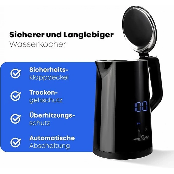 PROFICOOK Dokunmatik Su Isıtıcısı