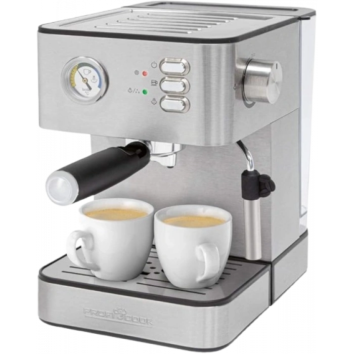 PROFICOOK Espresso Makinesi (850 W, 20 Bar Basınç)
