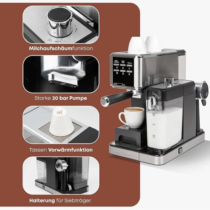 PROFICOOK Espresso Makinesi (Nespresso Kapsül Uyumlu, 20 Bar, 1350 W)