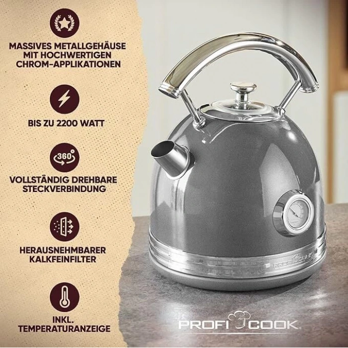 PROFICOOK Retro Su Isıtıcısı