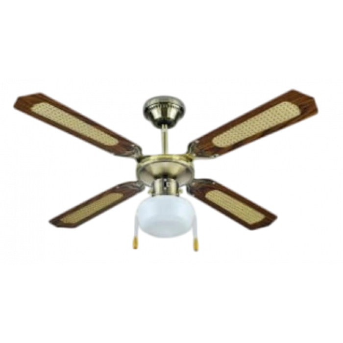 QUEEN 42 Tavan Vantilatörü | 4 Kanatlı | Lambalı