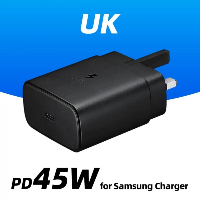 Samsung 45W USB-C Süper Hızlı Şarj Adaptörü (UK Tipi)