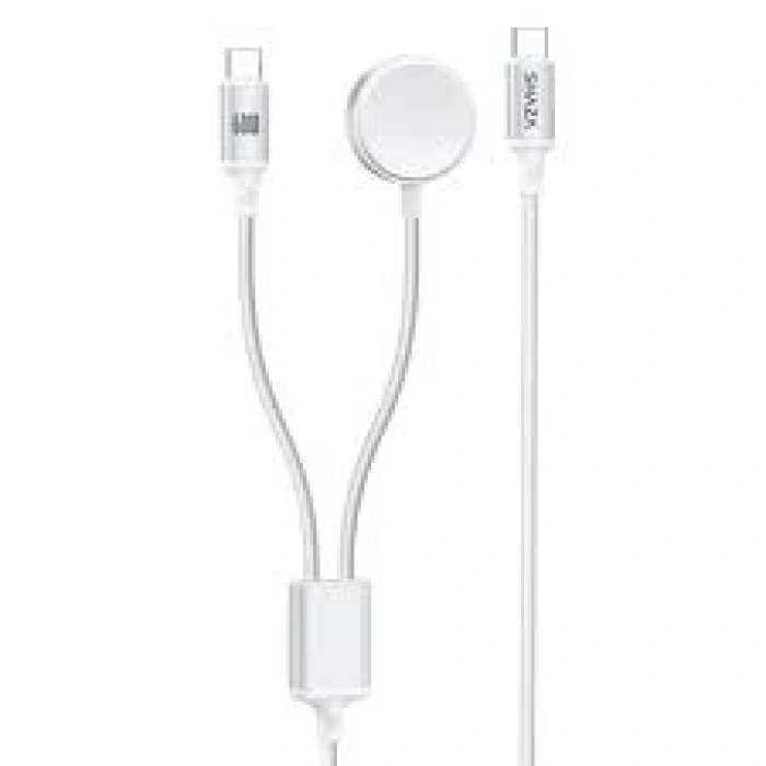 Shaza Type-C to Type-C Veri ve Saat Şarj Aleti,