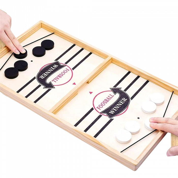 Sling Puck Oyunu - Hızlı Tempolu Kayışlı Hockey Tablo Oyunu, Aile ve Parti Eğlencesi İçin İdeal