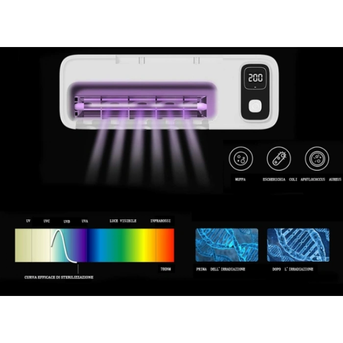 Standlı Diş Fırçası Kurutucu ve UV Sterilizatör