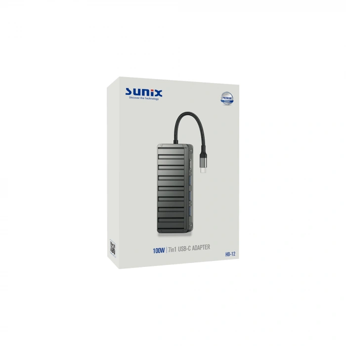 Sunix HB-12 100W 7in1 USB-C Hub