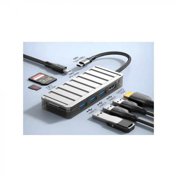 Sunix HB-13 7in1 USB-C Hub