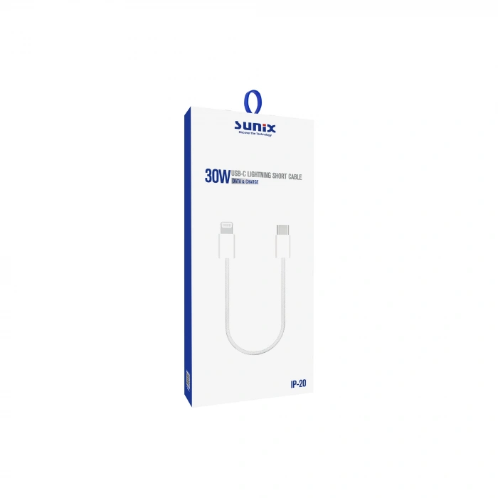 Sunix IP-20 Lightning Şarj ve Data Kablosu