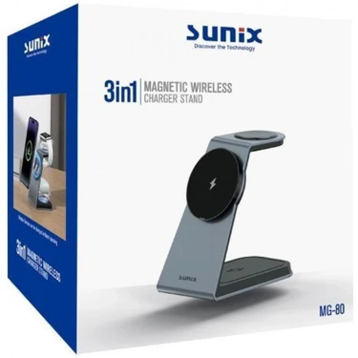 Sunix MG-80 Manyetik Kablosuz Şarj Standı