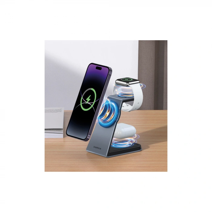 Sunix MG-80 Manyetik Kablosuz Şarj Standı
