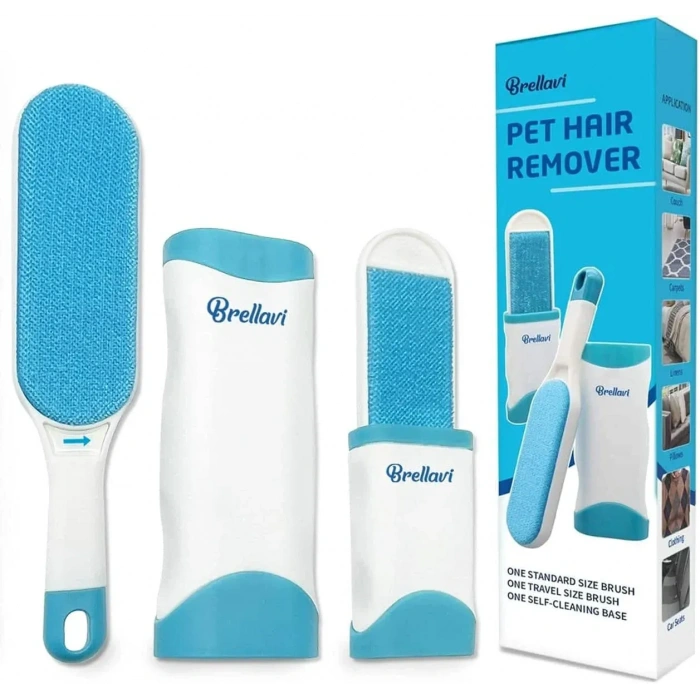 Tüy Toplama Fırçası Seti | Kendi Kendini Temizleyen Evcil Hayvan Tüy Temizleyici