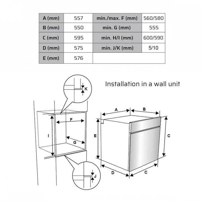 VOX Ankastre Fırın