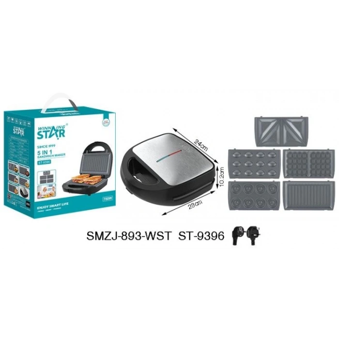 WİNNİNG STAR Waffle ve Tost Makinesi