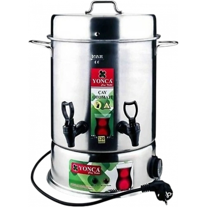 YONCA Endüstriyel Çay Otomatı | Elektrikli Semaver | 80 Bardak Kapasiteli