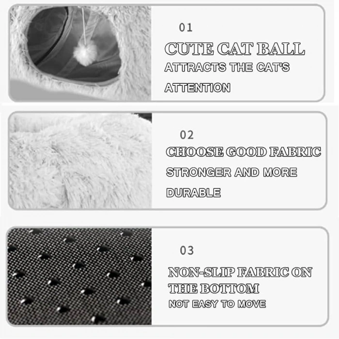 Yuvalı Kedi Yatağı