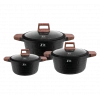 NEWAL Pyramid Tencere Seti - 6 Parça - 24/26/28 CM